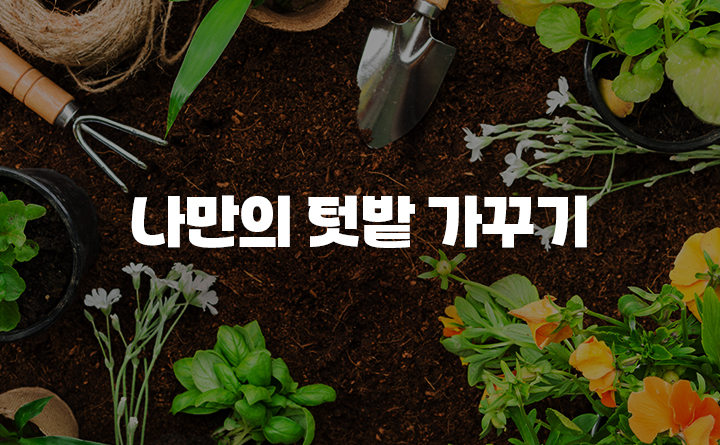 나만의 텃밭 가꾸기