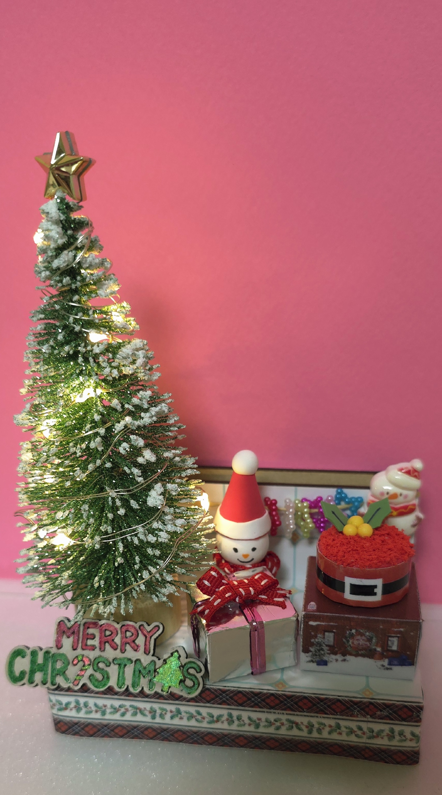 미니어처 공예(작은 케이스 속 크리스마스)