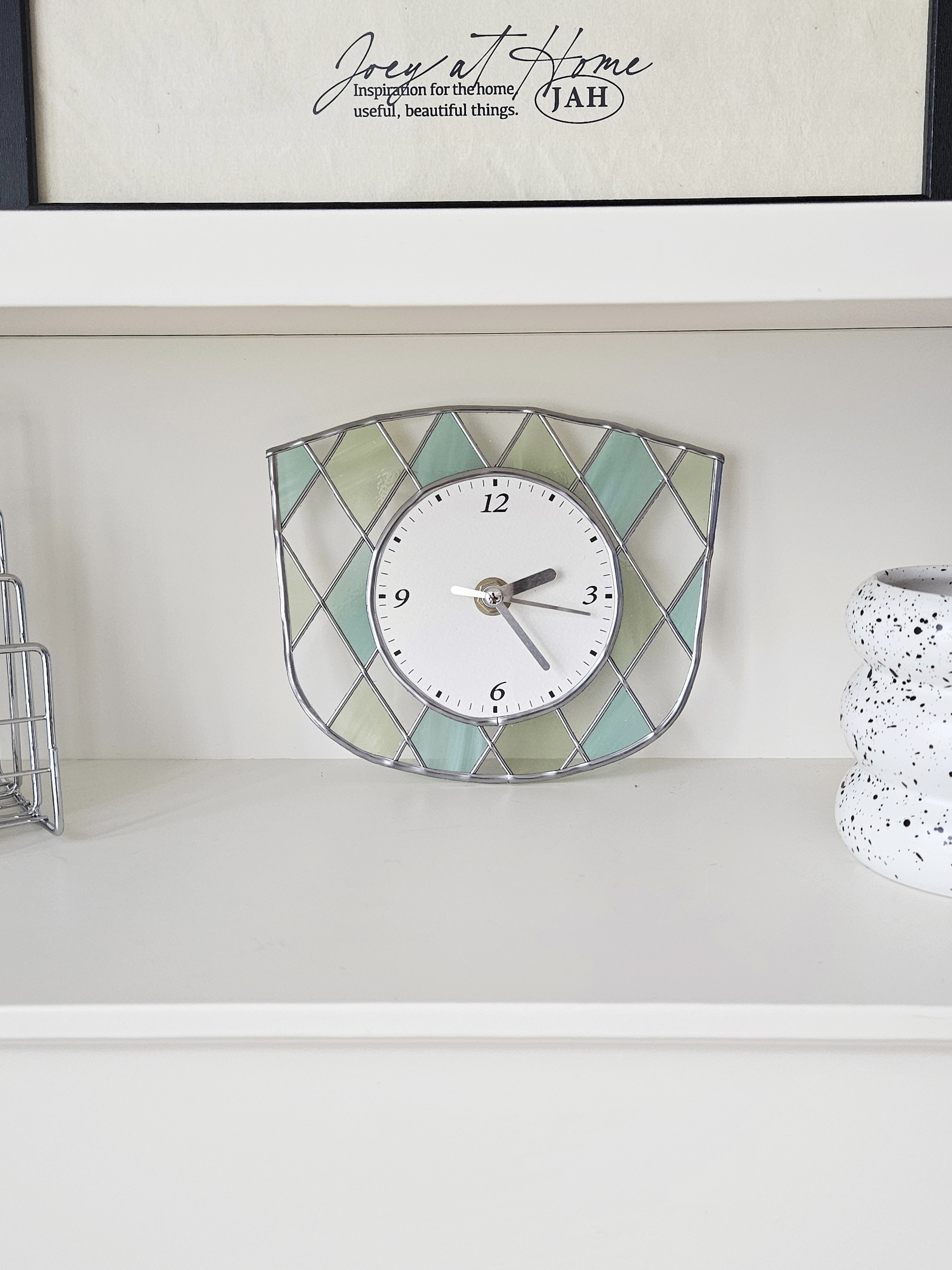 글라스아트 탁상용 시계